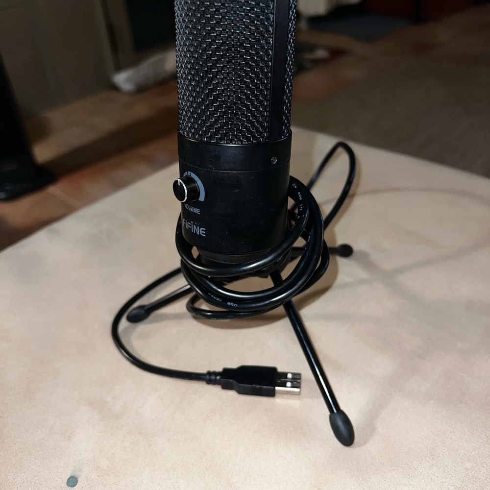 Fifine brand Black USB Microphone